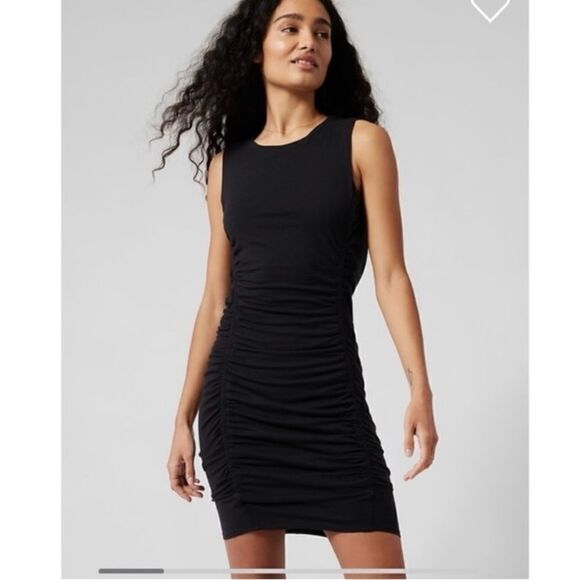 #514 ATHLETA Sleeveless Stretch Tee Shirt Dress - Picture 1 of 9